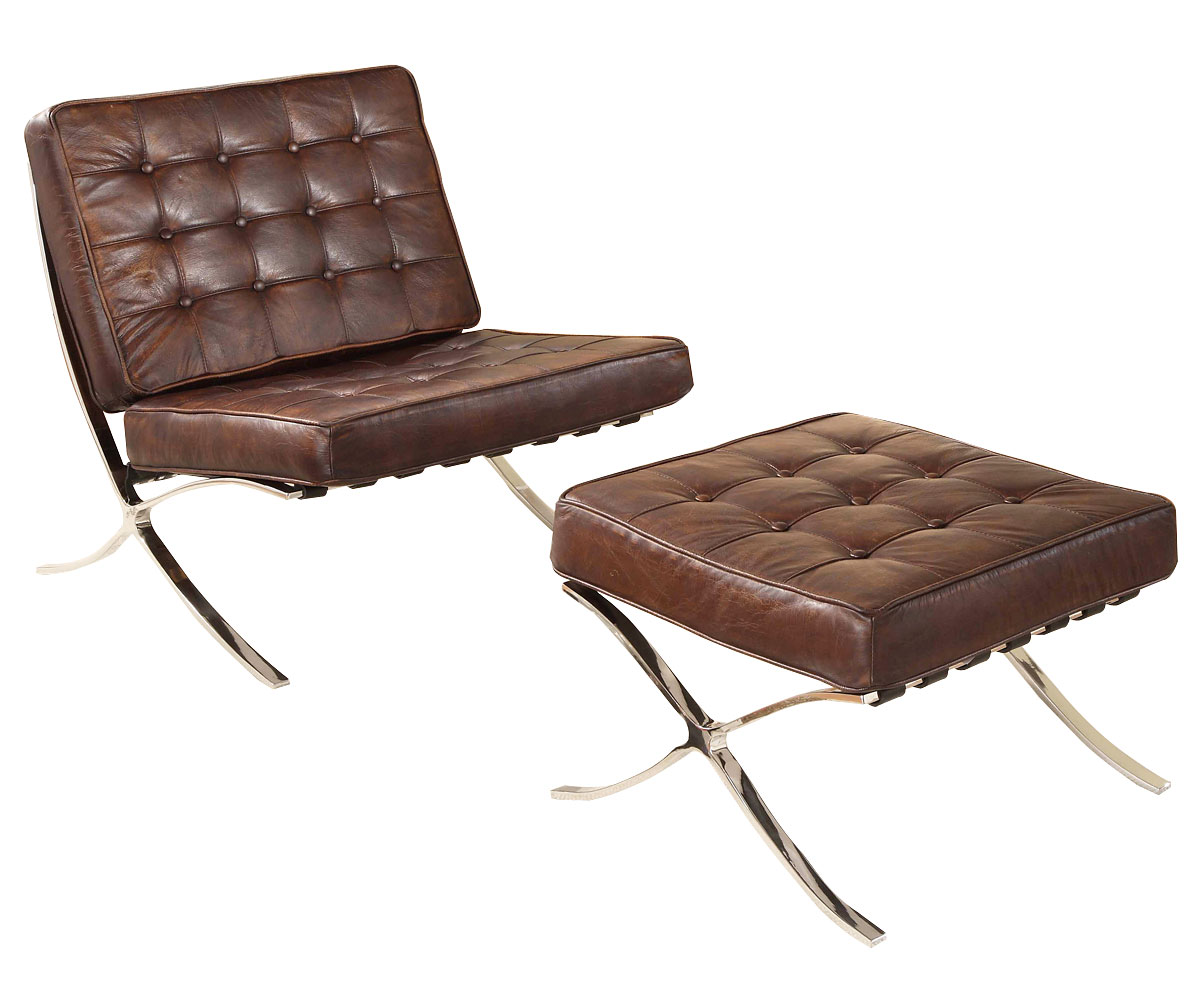 brown mid century modern chair