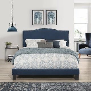 Grey and Blue Bedroom Design (overstock.com)