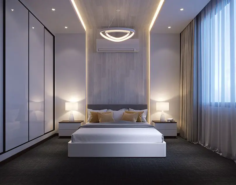 Modern Bedroom Gypsum Ceiling Design - Behance