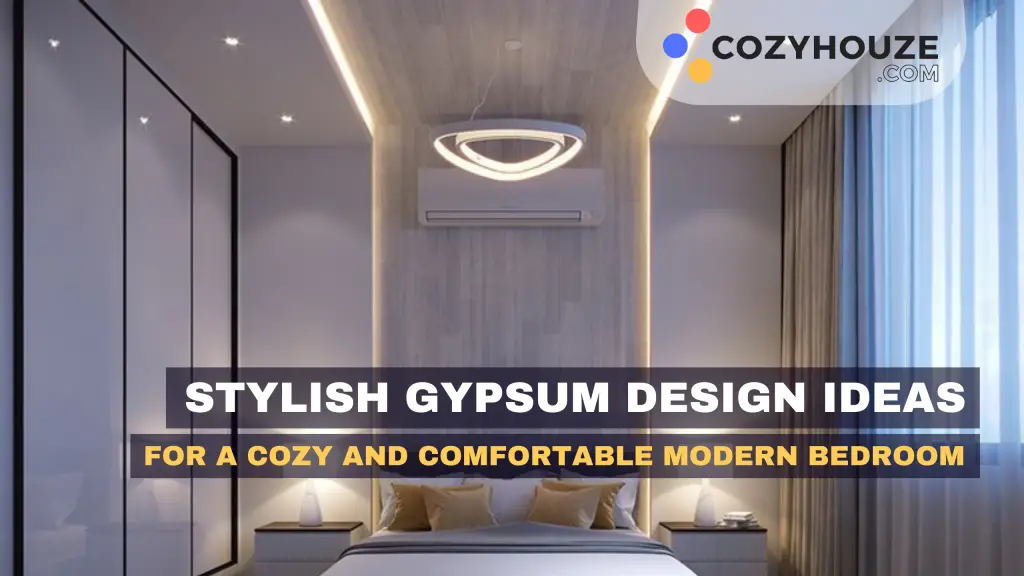 Stylish Modern Bedroom Gypsum Ideas - Featured