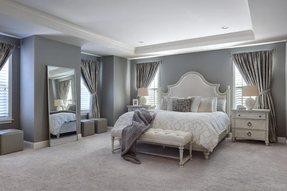 Classy Grey Bedroom By Houzz.com