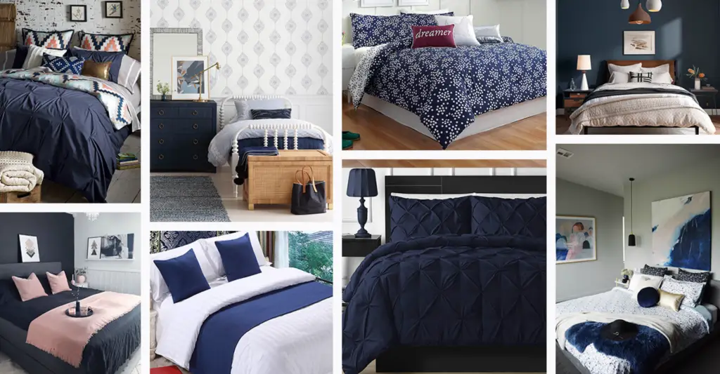 Navy Blue Bedroom Decor - homebnc.com