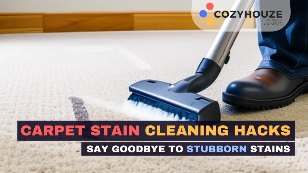 Carpet Stain Cleaning Hacks - Featured