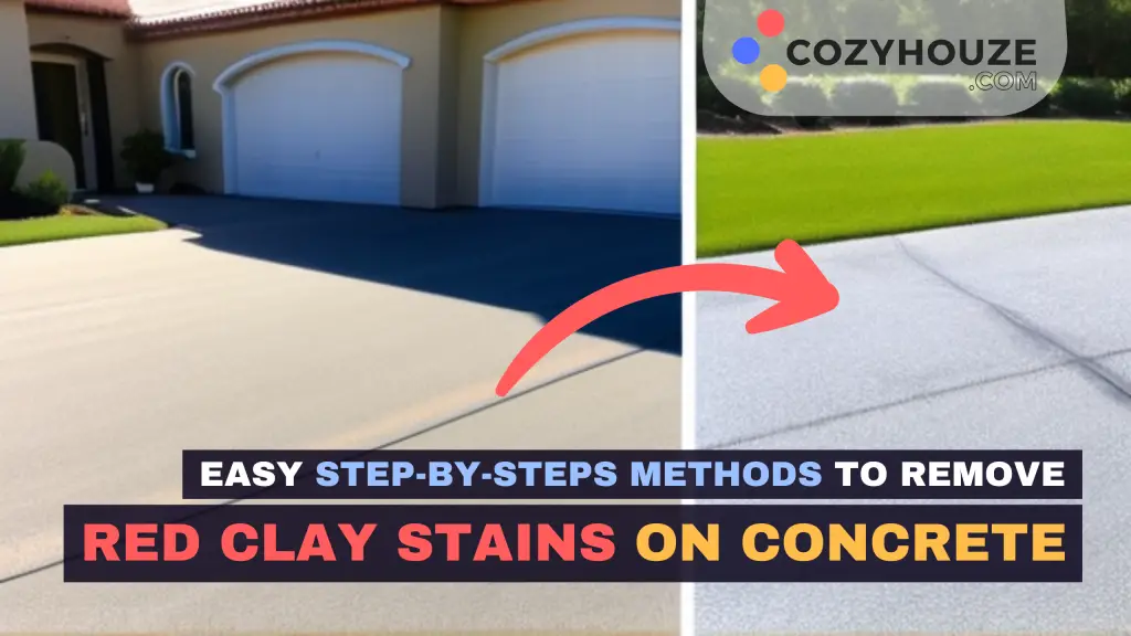 Removing Red Clay Stains On Concrete - Featured