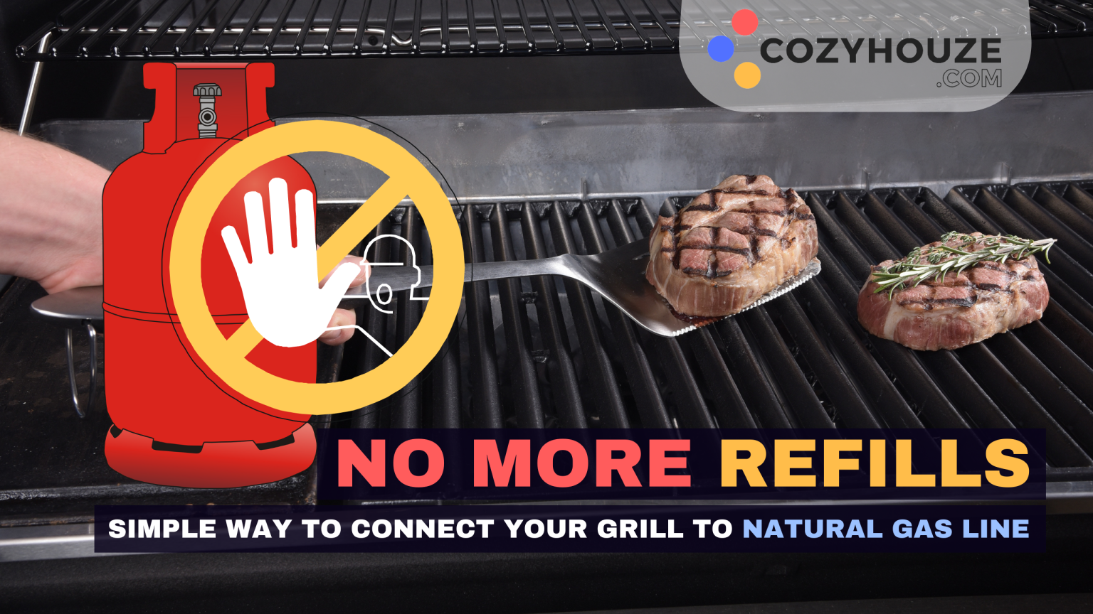 No More Refills Simple Way to Connect Grill to a Natural Gas Line