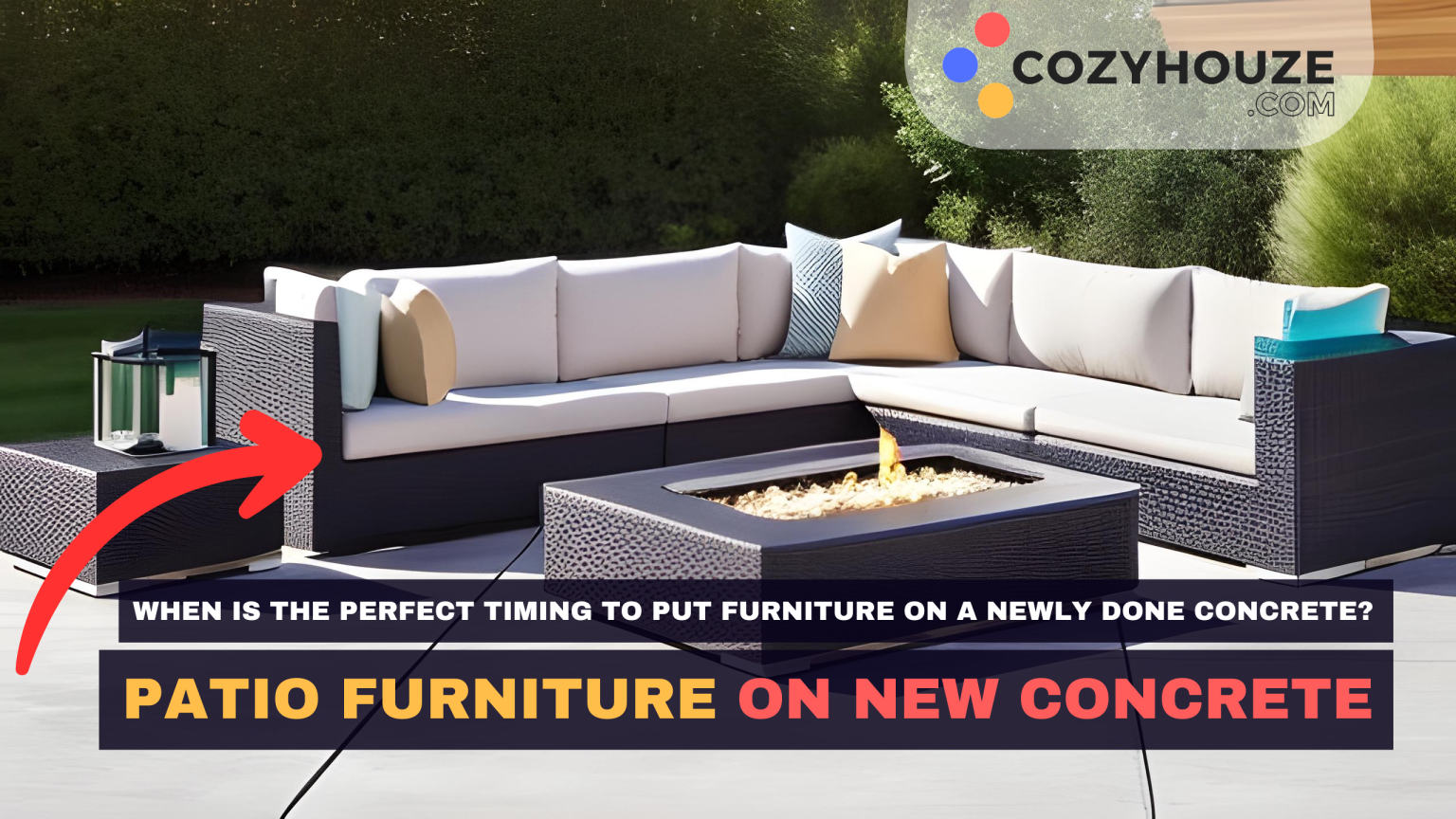 Is it OK to Put Patio Furniture on New Concrete?