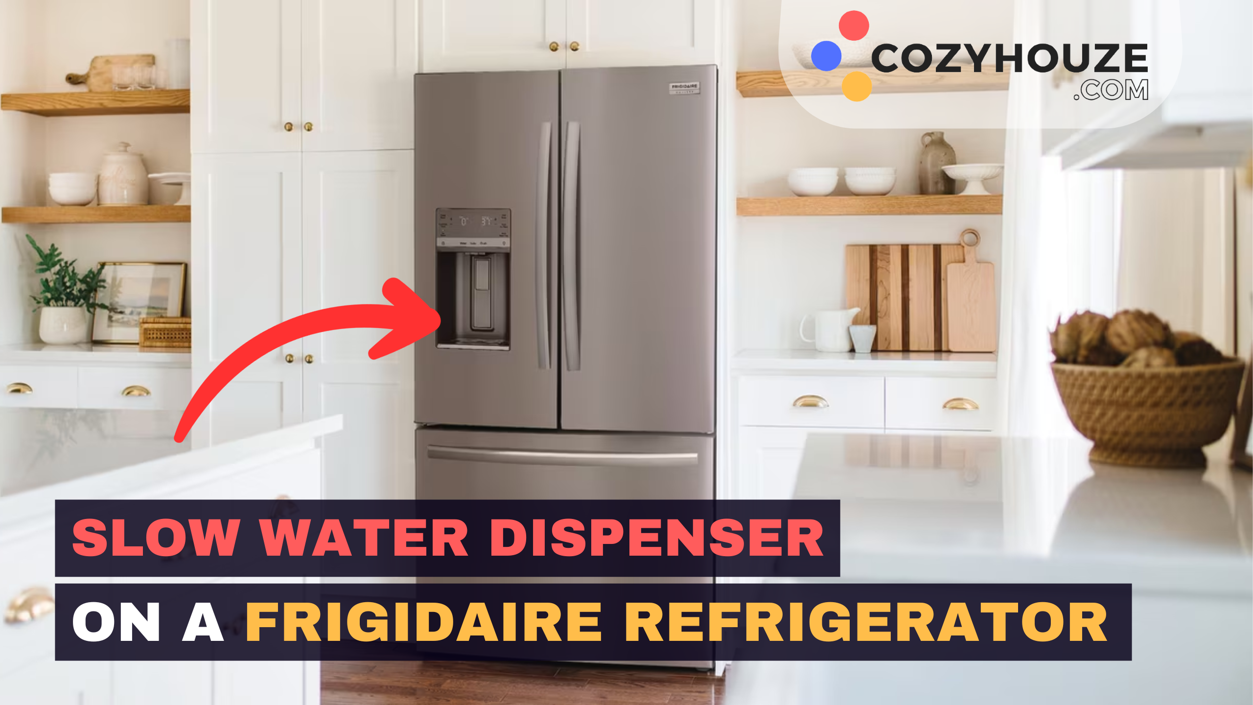 Slow Water Dispenser on a Frigidaire Refrigerator